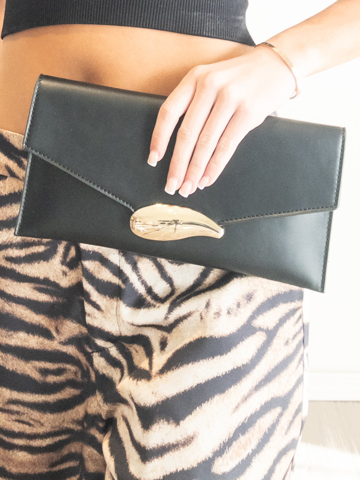 Leather Envelope Clutch