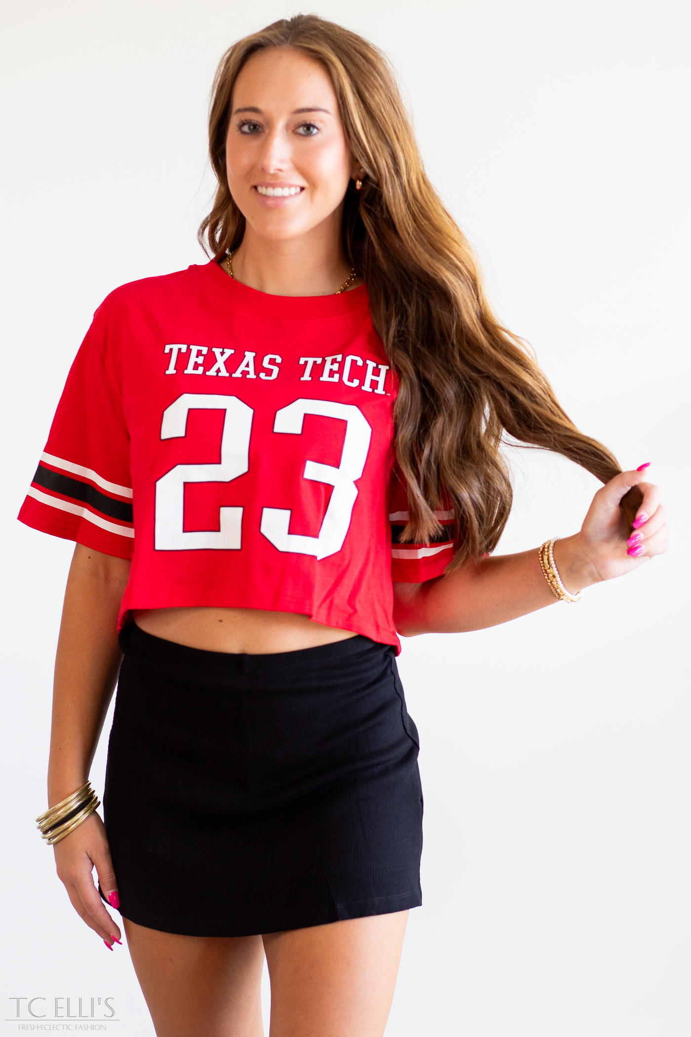 TTU Cropped Football Jersey