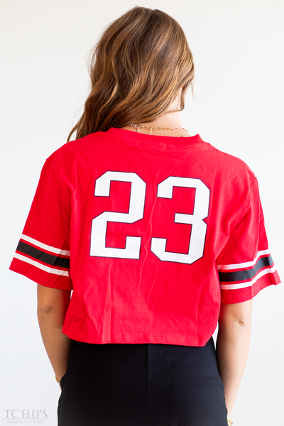 TTU Cropped Football Jersey