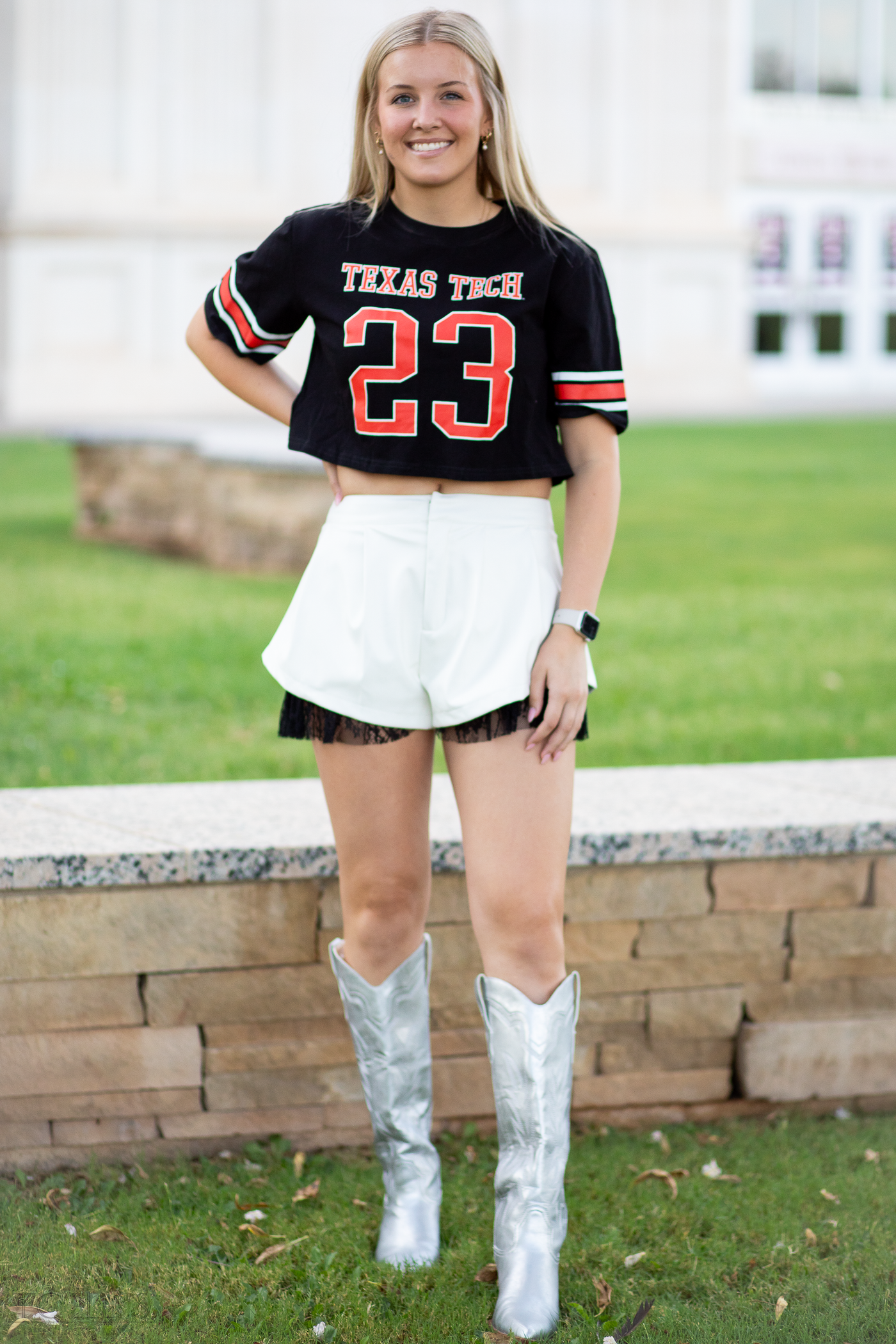 TTU Cropped Football Jersey