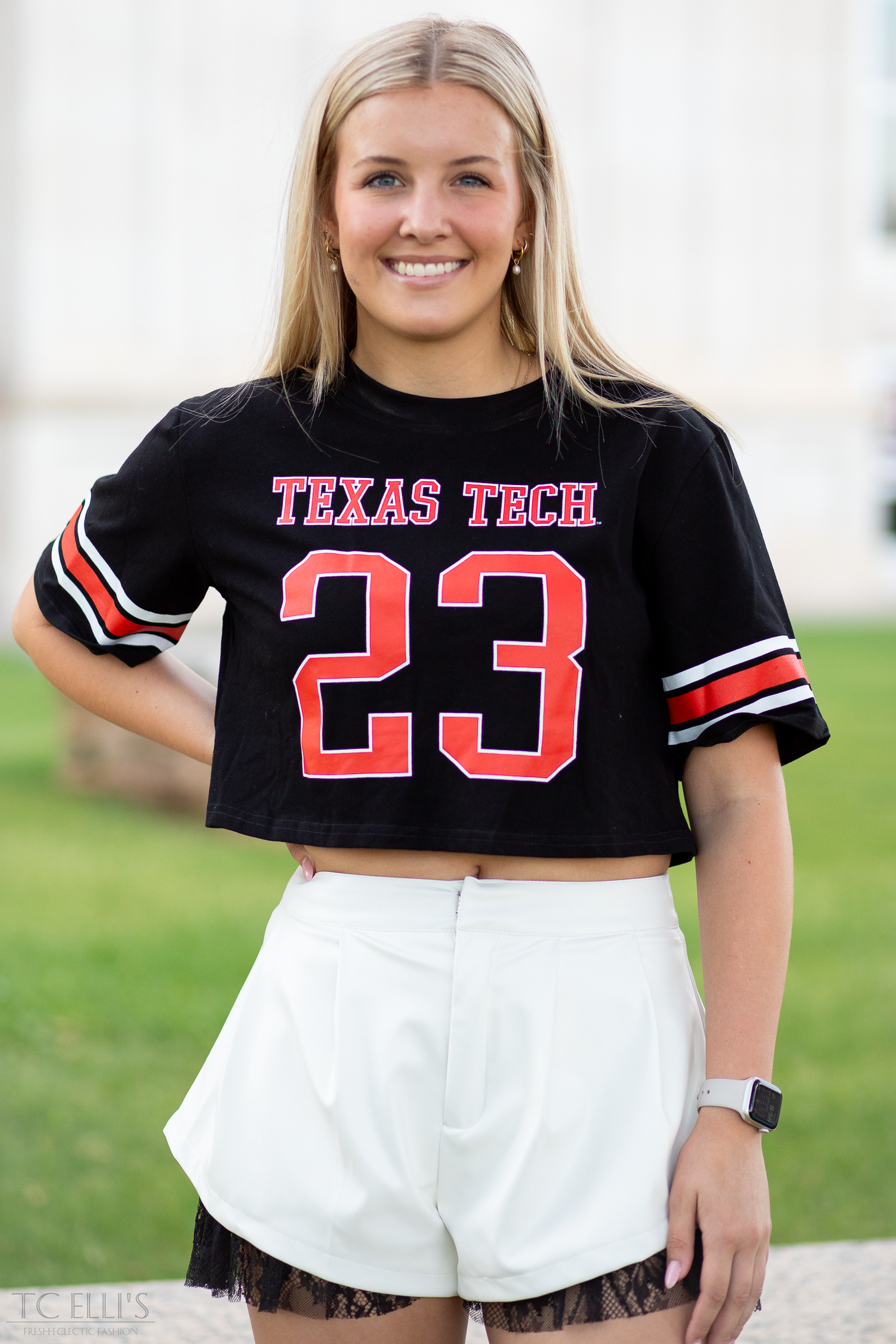 TTU Cropped Football Jersey