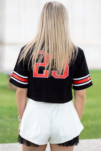 TTU Cropped Football Jersey