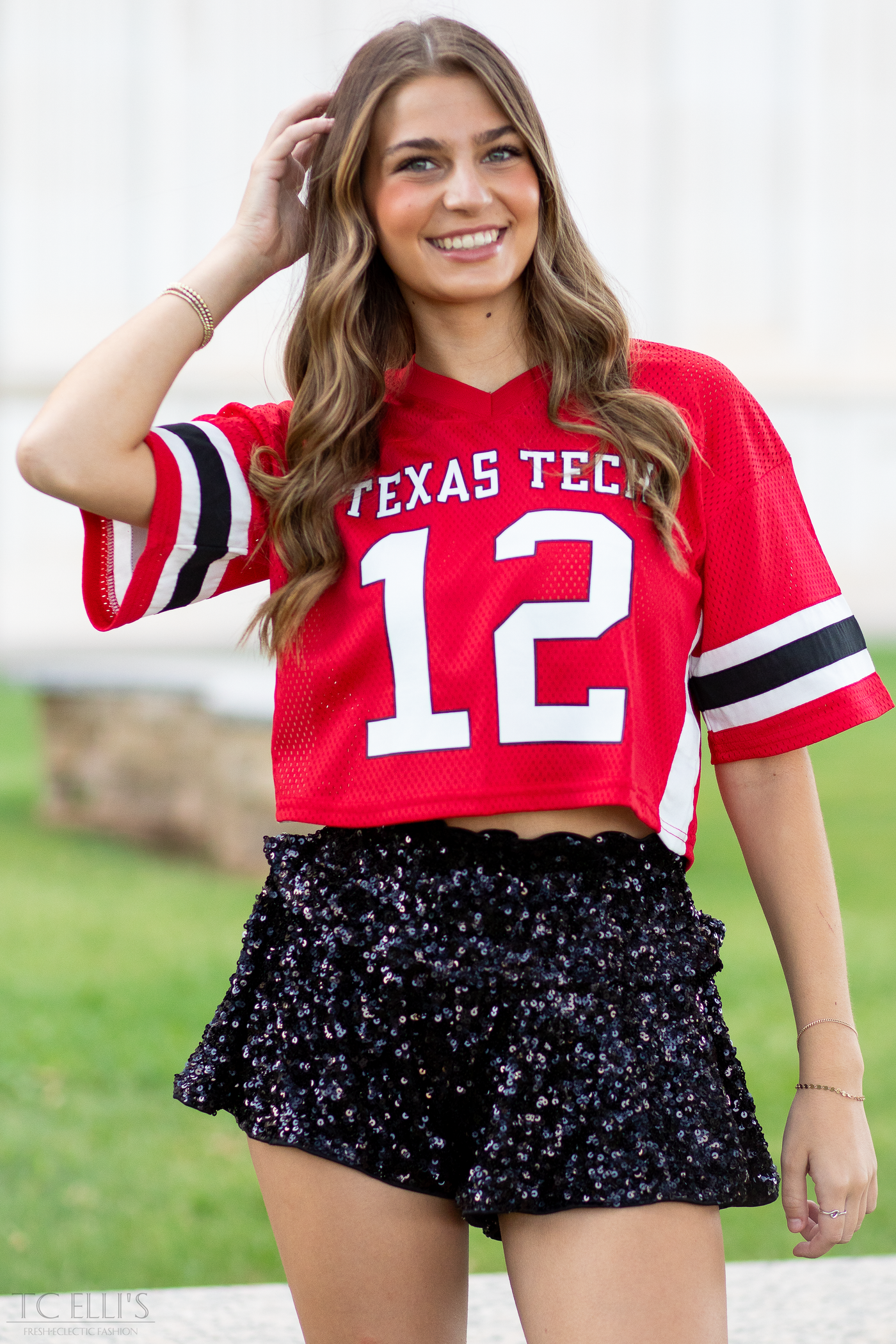 Cropped Football Jersey