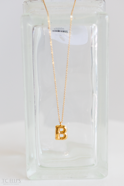 Initial Bubble Necklace