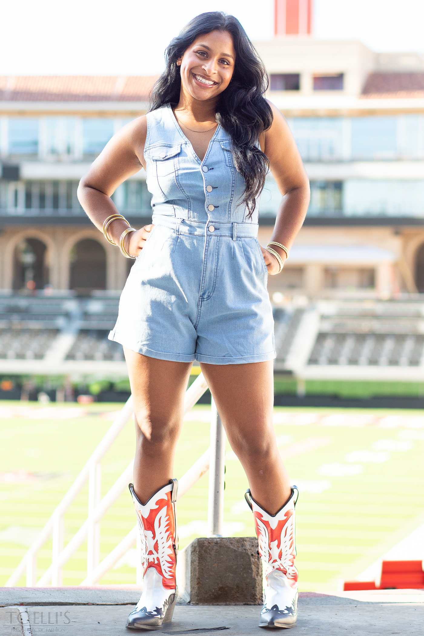 Tried and Blue Denim Romper