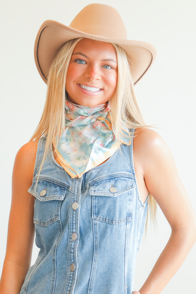 Flower Shops Bandana Neck Scarf