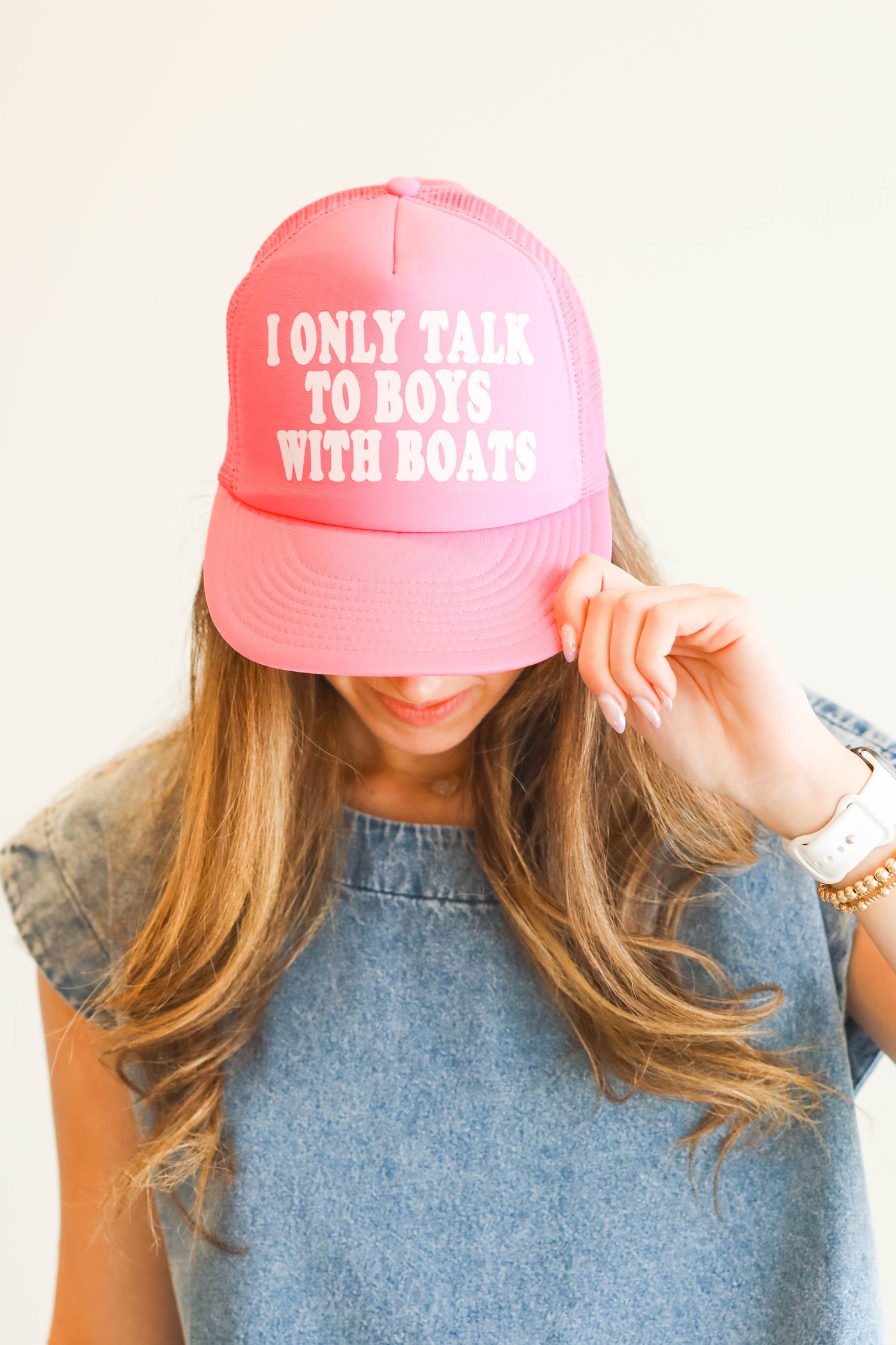 I Only Talk To Boys With Boats Hat