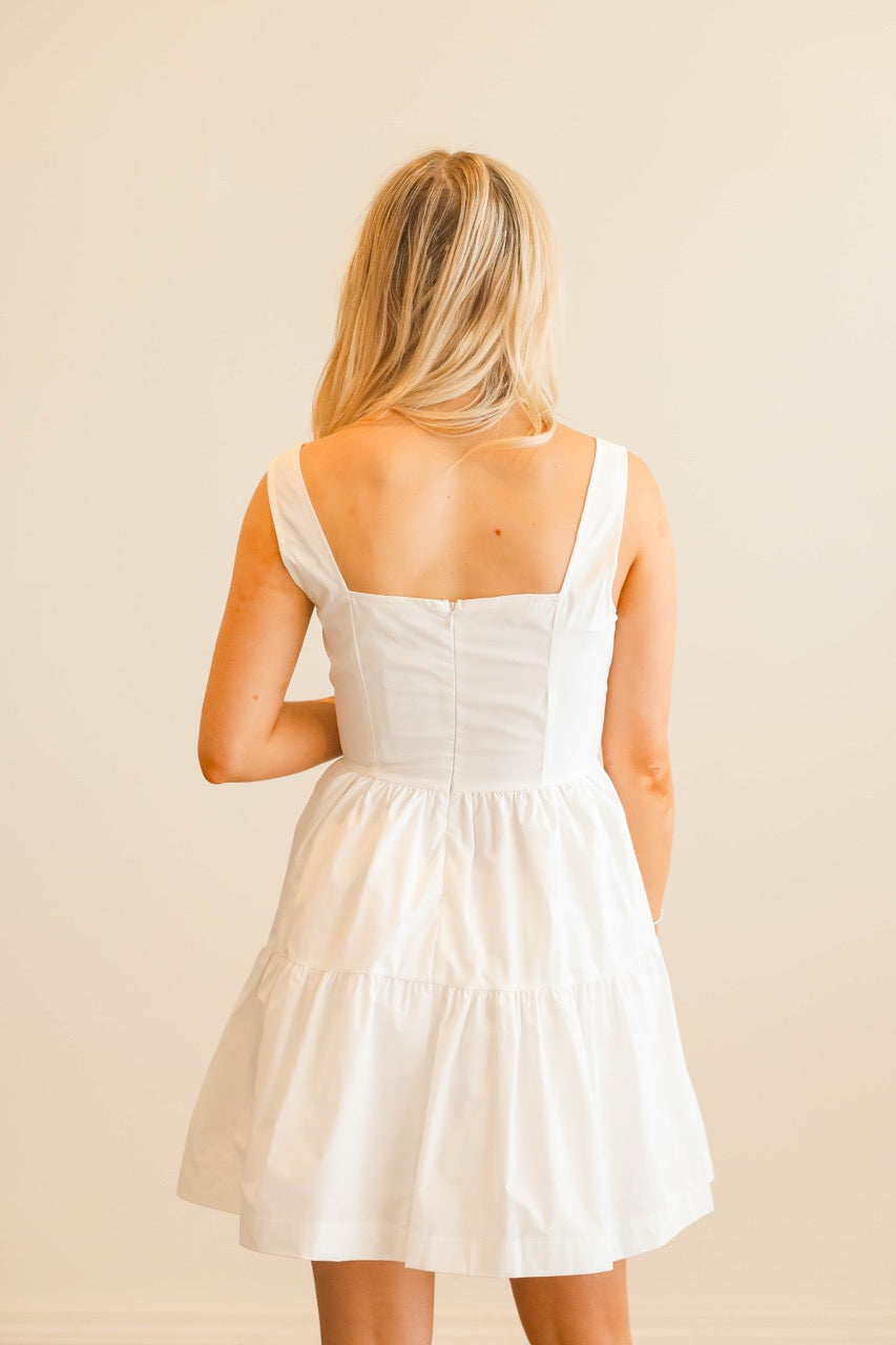 Alabaster Tiered Dress