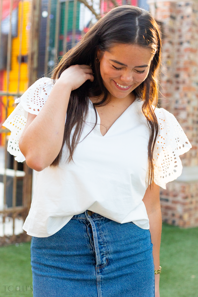 Ruffled Out Top