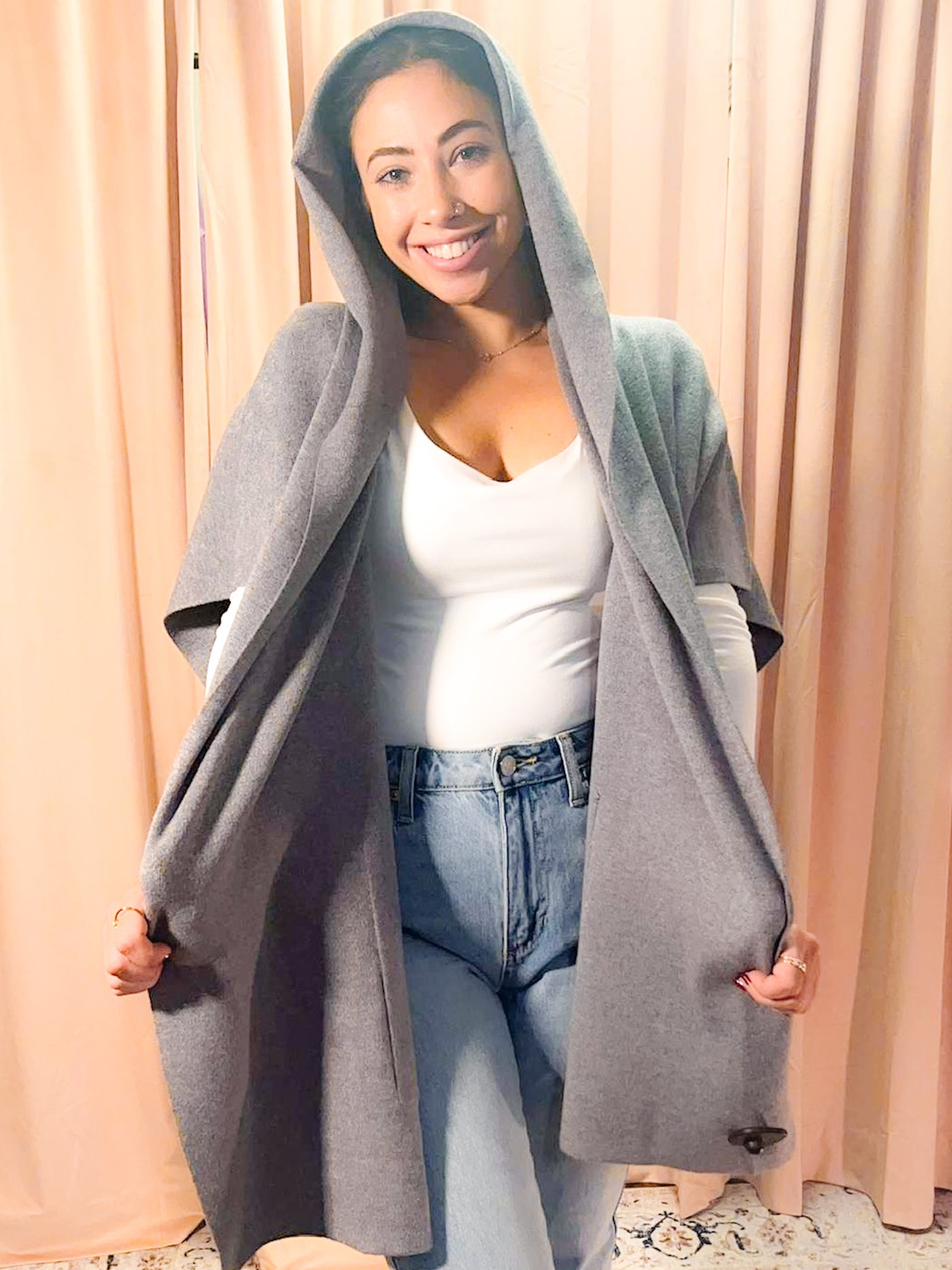 Silver Lining Cardigan with Hoodie