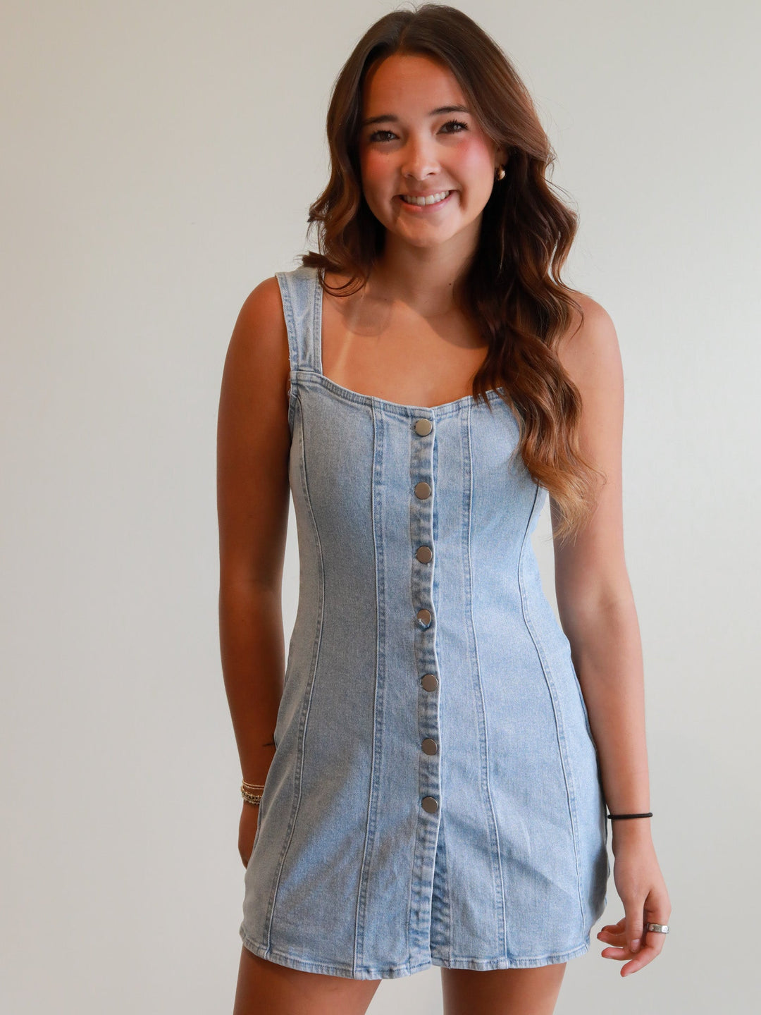 denim sweetheart dress American Sweetheart Denim Mini Dress