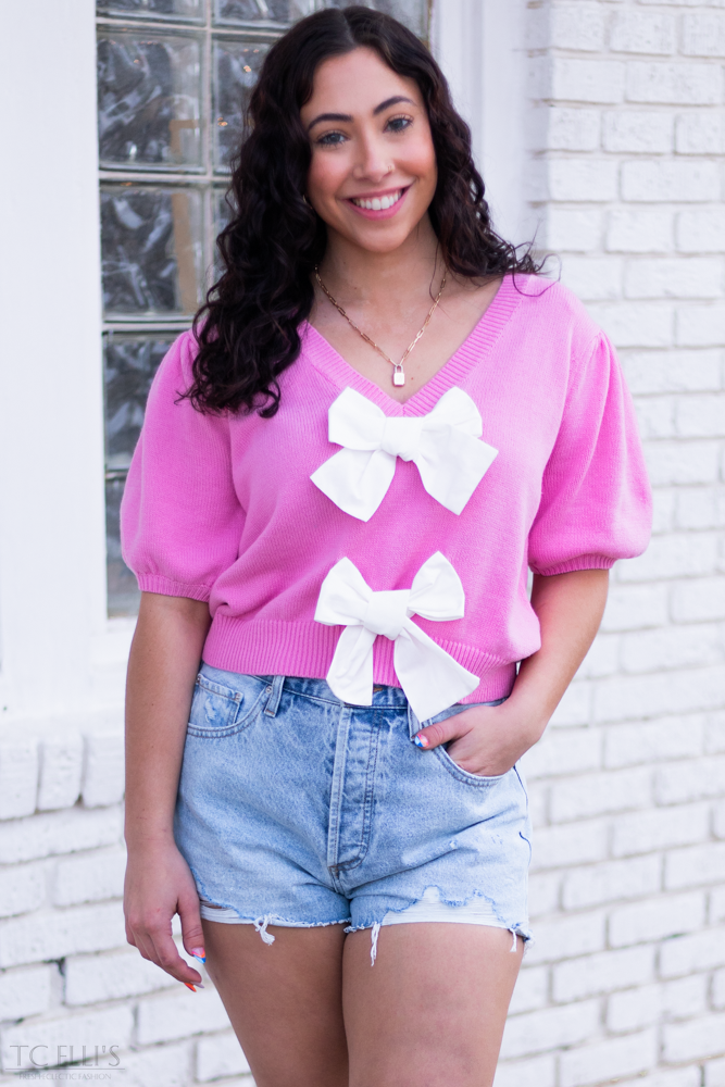Paper Bows Sweater Top