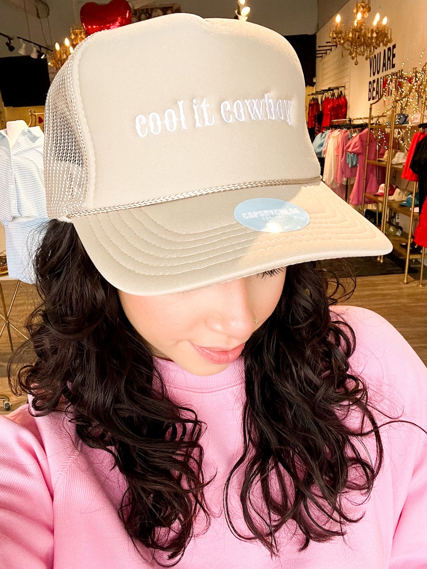 Cool It Cowboy Embroidered Cap