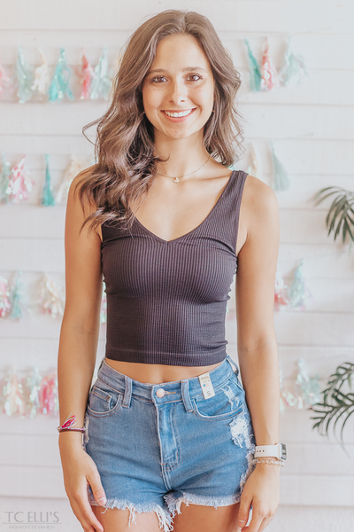 TCE Must Have Ribbed Crop Top